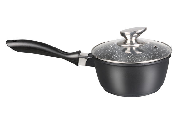 Diepe Sauspan met deksel 18 cm