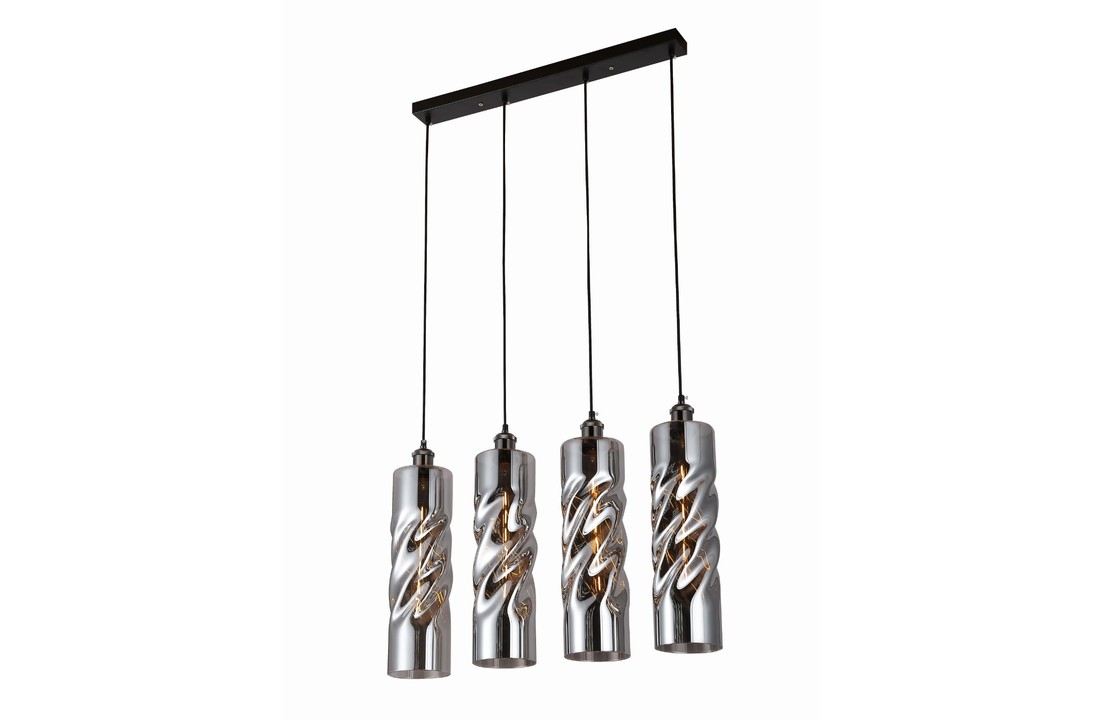 Hanglamp Earth Smoking glass 4 lichts