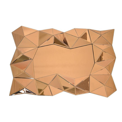 Carmen Brons Spiegel - Rechthoekig - 80 x 120 cm - Spiegelglas