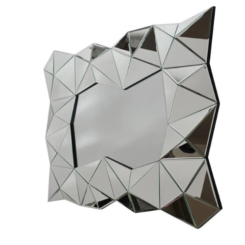 Carmen Zilver Spiegel - Rechthoekig - 80 x 120 cm - Spiegelglas