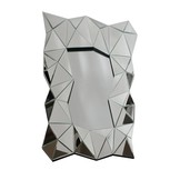 Carmen Zilver Spiegel - Rechthoekig - 80 x 120 cm - Spiegelglas