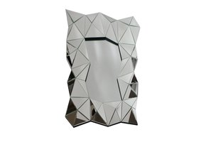 Carmen Zilver Spiegel - Rechthoekig - 80 x 120 cm - Spiegelglas