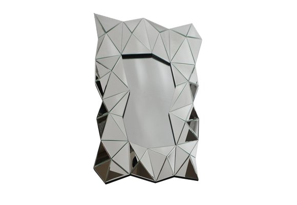 Carmen Zilver Spiegel - Rechthoekig - 80 x 120 cm - Spiegelglas