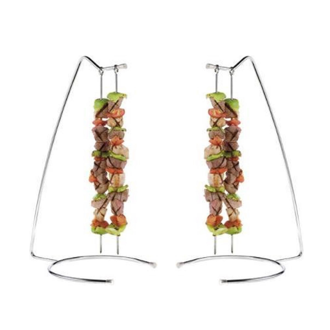 Spiesstandaard set van 2 met 8 sate prikkers 47 cm