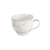 Koffieset - Fantasy - Marmerlook - Wit / Zilver