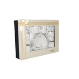 Espressoset - Paradise - Marmerlook - Wit / Zilver