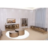 Dressoir Oxford Sepia / Goud 180 x 78 x 42 CM