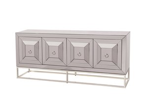 Dressoir Oxford Antraciet / Zilver