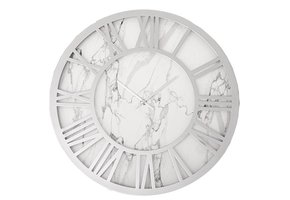 Klok Turijn - Marmer  Wit - Romeinse cijfers