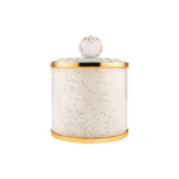 Luxe bewaarpotten Blanco - Goud