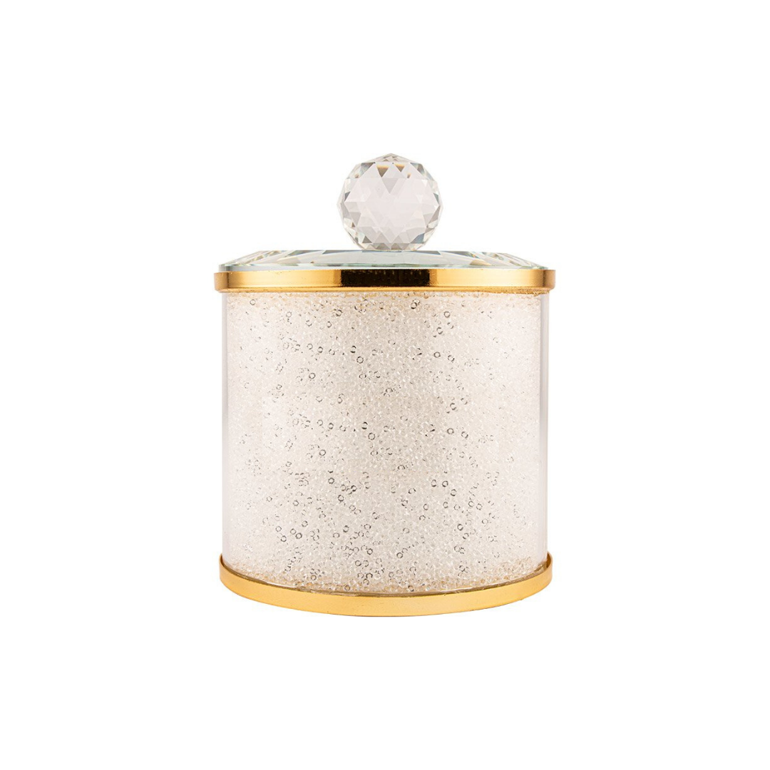 Luxe bewaarpotten Blanco - Goud