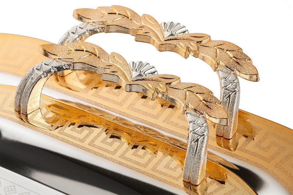 Dienblad Maghreb - Oosters dienblad -  Set van 2 - Goud