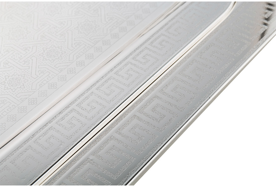 Dienblad Maghreb - Oosters dienblad - Set van 2 - Zilver