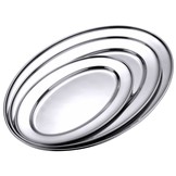 Serveerschaal roestvrij staal ovaal 70 cm