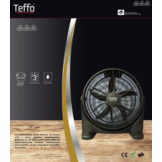 Teffo Vloerventilator - 50 cm - 3 snelheidsstanden