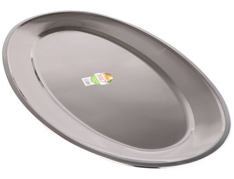 Serveerschaal roestvrij staal ovaal 70 cm