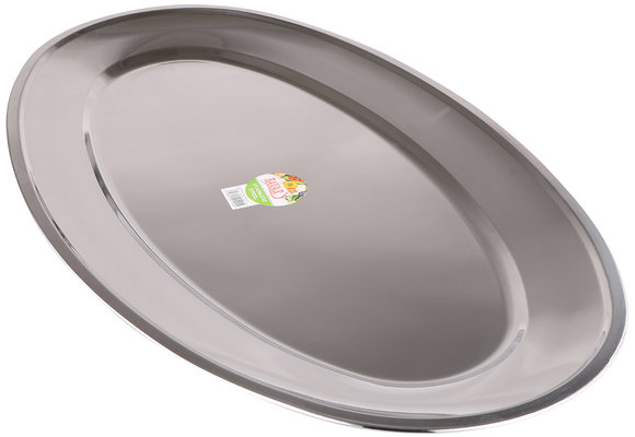 Serveerschaal roestvrij staal ovaal 70 cm