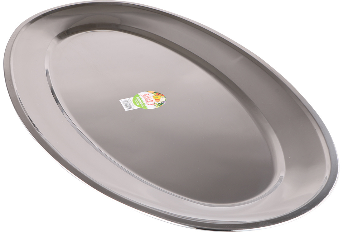Serveerschaal roestvrij staal ovaal 70 cm