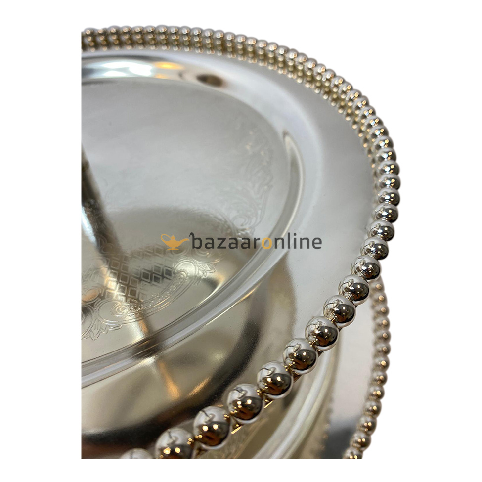 Etagère zilver 3-laags rond