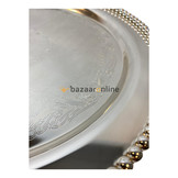 Etagère zilver 3-laags rond