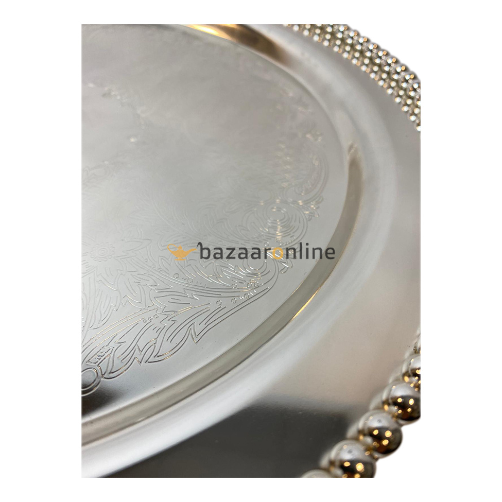 Etagère zilver 3-laags rond