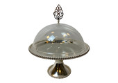 Taartplateau met deksel - Zilver