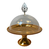 Taartplateau met deksel - Goud