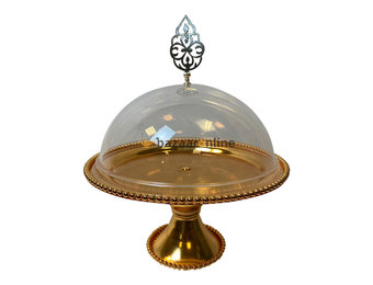 Taartplateau met deksel - Goud