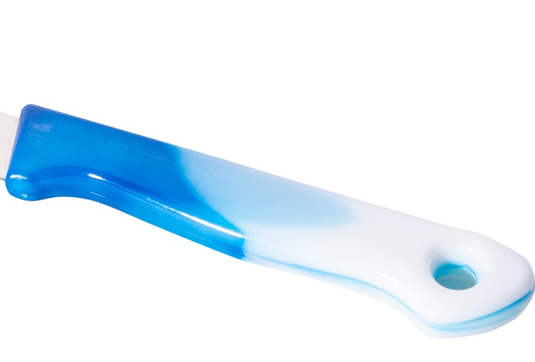 6-delige gekartelde messenset - blauw