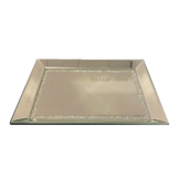 Dienblad Julia - Klein - 25 x 40 cm - Zilver / Spiegelglas