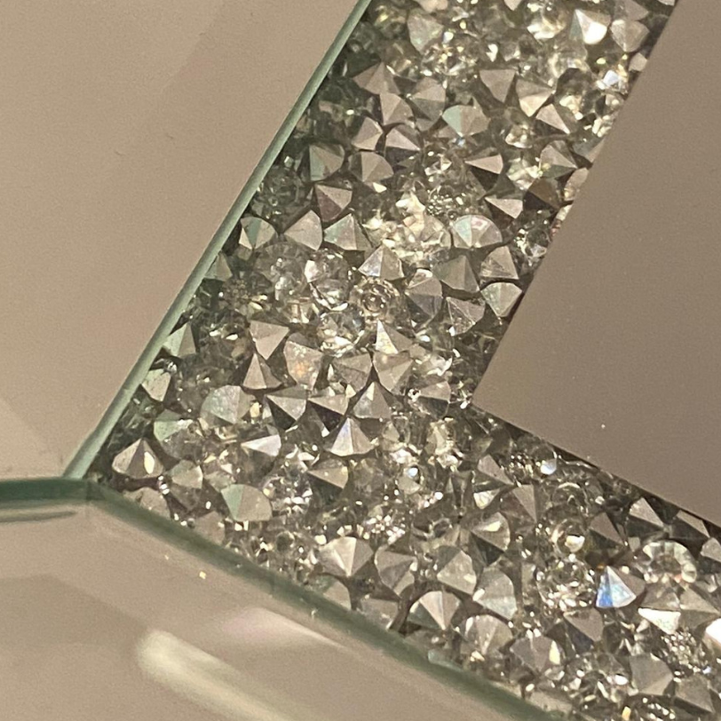 Dienblad Julia - Klein - 25 x 40 cm - Zilver / Spiegelglas