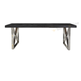 Eettafel Rixos Black Bonito - visgraat look