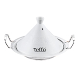 Tajine pan - Teffo - 26 cm - Wit Aardewerk