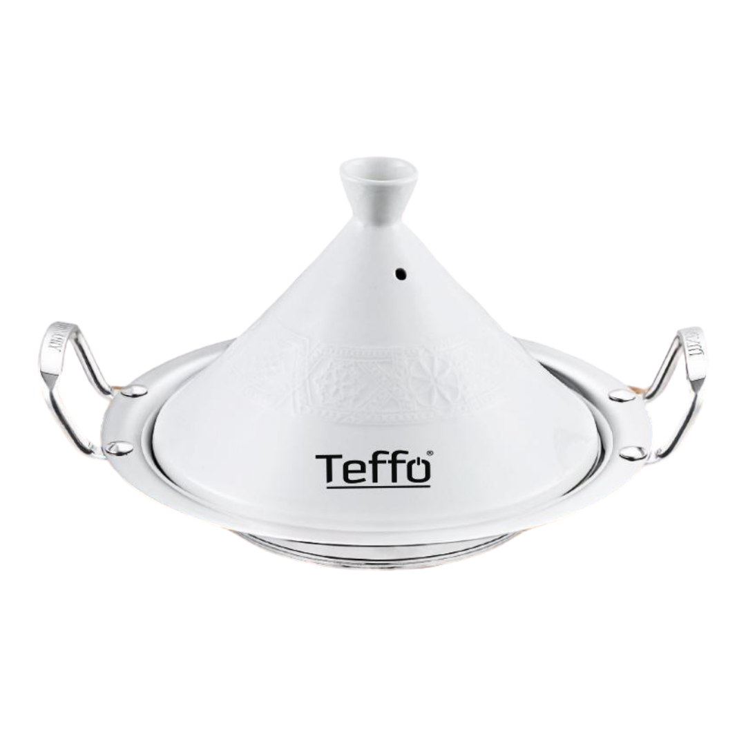 Tajine pan - Teffo - 26 cm - Wit Aardewerk