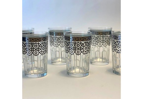 Theeglazen Momo Zilver - 6 stuk