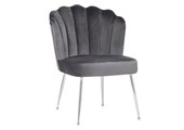 Schelpstoel Lyon Velvet Grijs / Zilver
