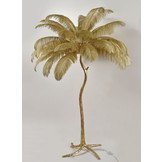 Vloerlamp Palmboom met veren - Gold