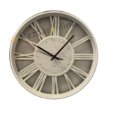 Klok Ferna - Wit / Wit - 40 CM - Wit Marmer
