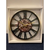 Klok Ferna - Zwart / Goud - 40 CM - Zwart Marmer