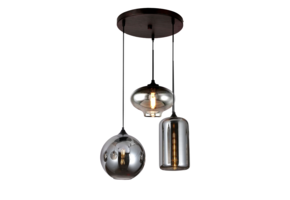 Hanglamp Thoughts Smoking glass 3 lichts