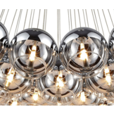Hanglamp bollen Smoking glass 7 lichts