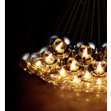 Hanglamp bollen Smoking glass 7 lichts