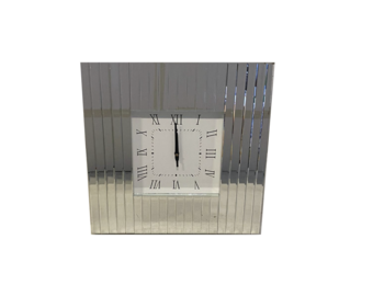 Maron Mirror - Klok - Stil Uurwerk - 50 x 50 cm - Spiegelglas