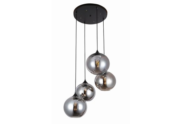 Hanglamp Illusion Smoking glass 4 lichts