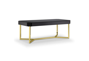 Eettafel Awanos Spiegel Glas -  Goud