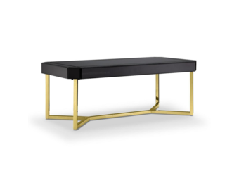 Eettafel Awanos Spiegel Glas -  Goud