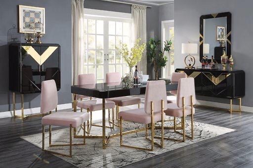 Vitrinekast Awanos Spiegel Glas -  Goud