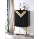 Vitrinekast Awanos Spiegel Glas -  Zilver