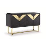 Dressoir Awanos Spiegel Glas -  Goud