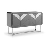 Dressoir Awanos Spiegel Glas -  Zilver